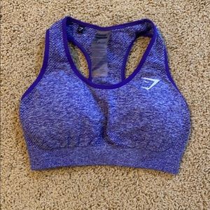 Gymshark purple vital seamless sports bra